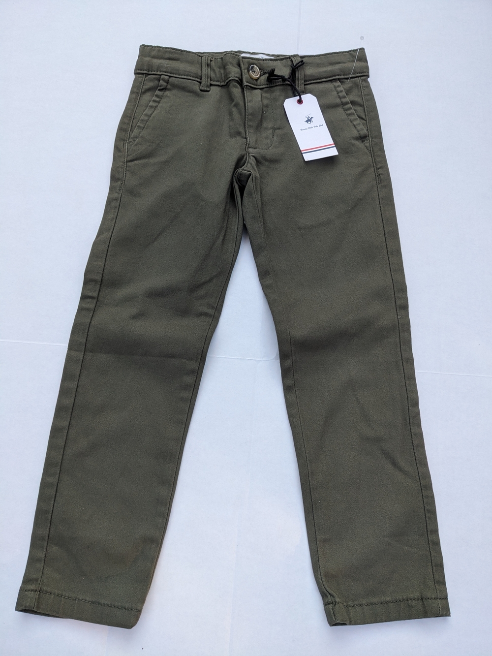 Beverly Hills Polo Club Classic Straight Boys Size 5 Olive Straight Pants NWT
